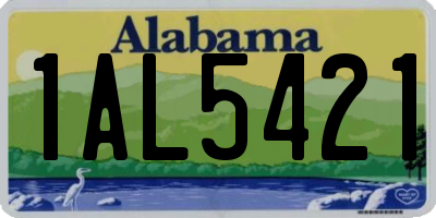 AL license plate 1AL5421