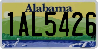 AL license plate 1AL5426