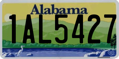 AL license plate 1AL5427