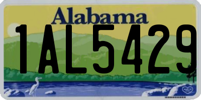 AL license plate 1AL5429