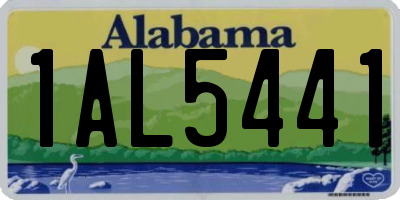 AL license plate 1AL5441