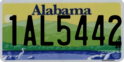 AL license plate 1AL5442