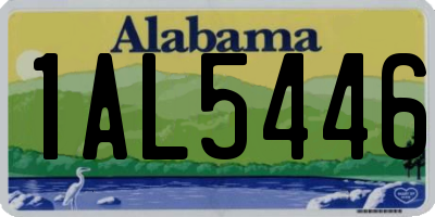 AL license plate 1AL5446