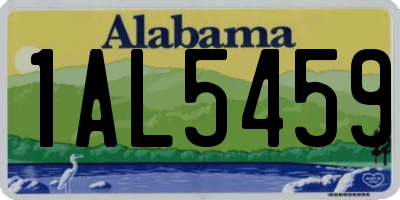 AL license plate 1AL5459