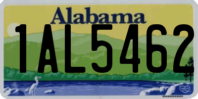 AL license plate 1AL5462