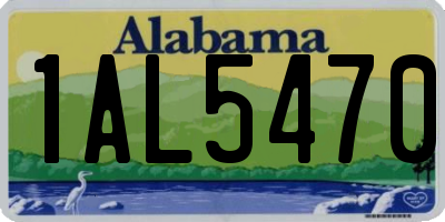 AL license plate 1AL5470