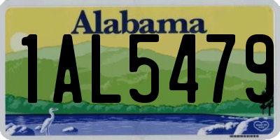 AL license plate 1AL5479