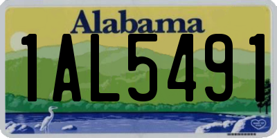 AL license plate 1AL5491