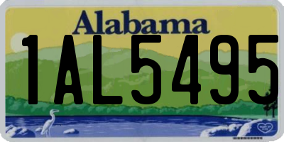 AL license plate 1AL5495