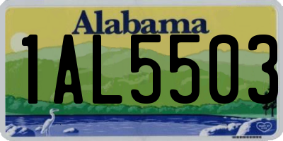AL license plate 1AL5503