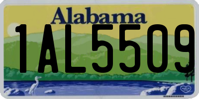 AL license plate 1AL5509