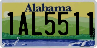 AL license plate 1AL5511