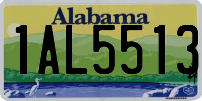 AL license plate 1AL5513