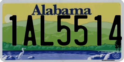AL license plate 1AL5514