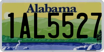 AL license plate 1AL5527