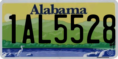AL license plate 1AL5528