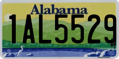 AL license plate 1AL5529