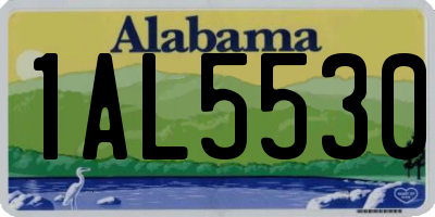 AL license plate 1AL5530