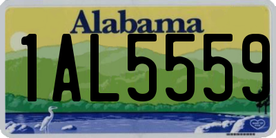AL license plate 1AL5559