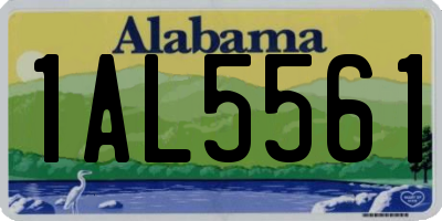 AL license plate 1AL5561