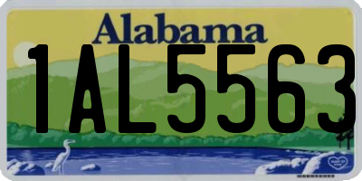 AL license plate 1AL5563