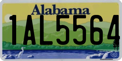 AL license plate 1AL5564