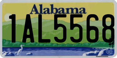 AL license plate 1AL5568