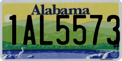 AL license plate 1AL5573