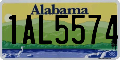 AL license plate 1AL5574