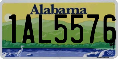 AL license plate 1AL5576