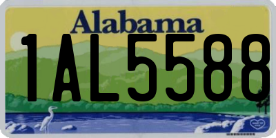 AL license plate 1AL5588