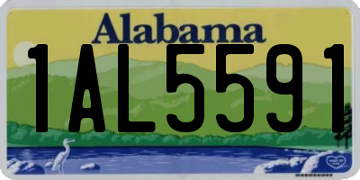 AL license plate 1AL5591