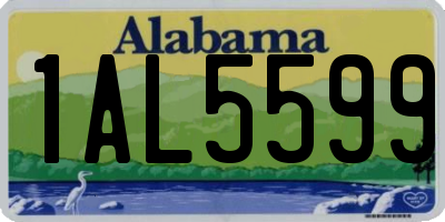 AL license plate 1AL5599