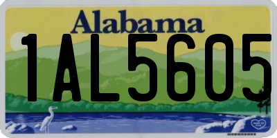 AL license plate 1AL5605