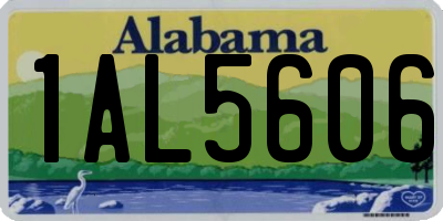 AL license plate 1AL5606