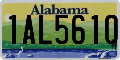 AL license plate 1AL5610