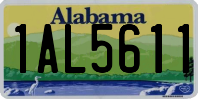AL license plate 1AL5611