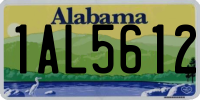 AL license plate 1AL5612