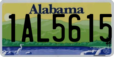 AL license plate 1AL5615