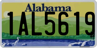 AL license plate 1AL5619
