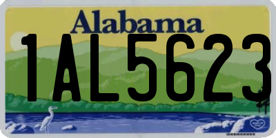 AL license plate 1AL5623