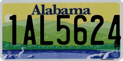 AL license plate 1AL5624