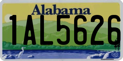 AL license plate 1AL5626