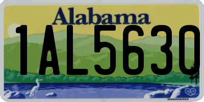 AL license plate 1AL5630