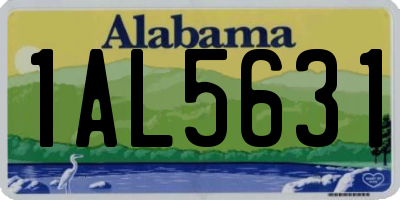 AL license plate 1AL5631