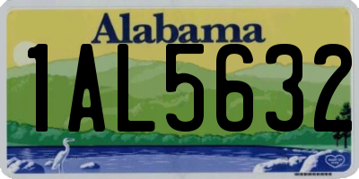 AL license plate 1AL5632