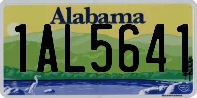 AL license plate 1AL5641
