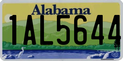 AL license plate 1AL5644