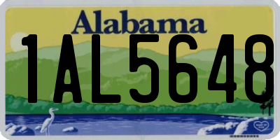 AL license plate 1AL5648