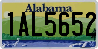 AL license plate 1AL5652